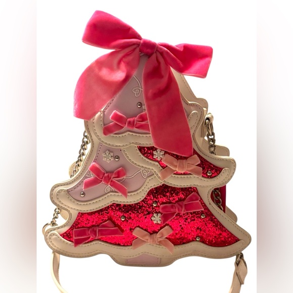 NWT•Betsey Johnson “Merry” Christmas Tree crossbody - Picture 2 of 13